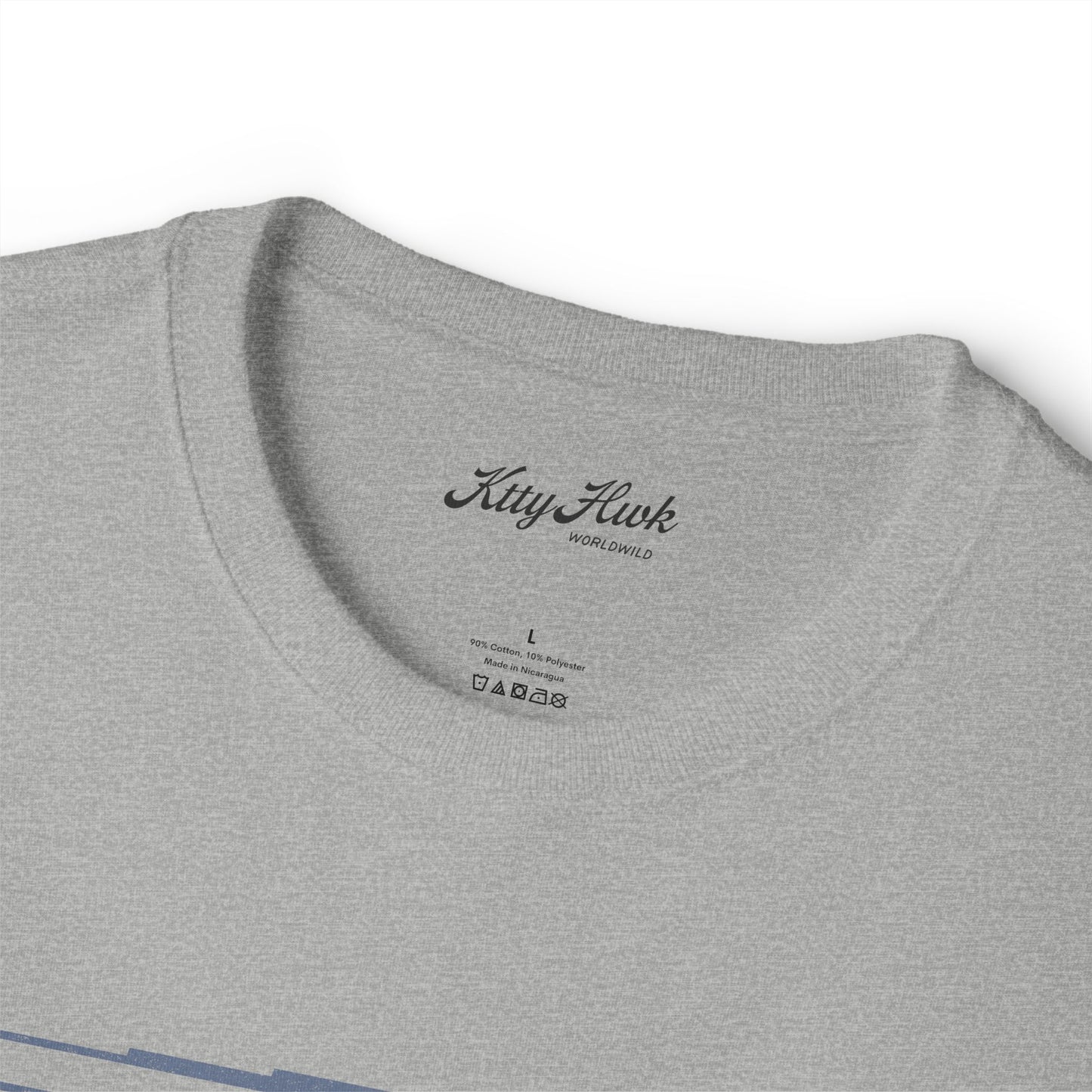 Boxy Tee — Subtle Gold Pegasus Graphic Oversized T‑Shirt
