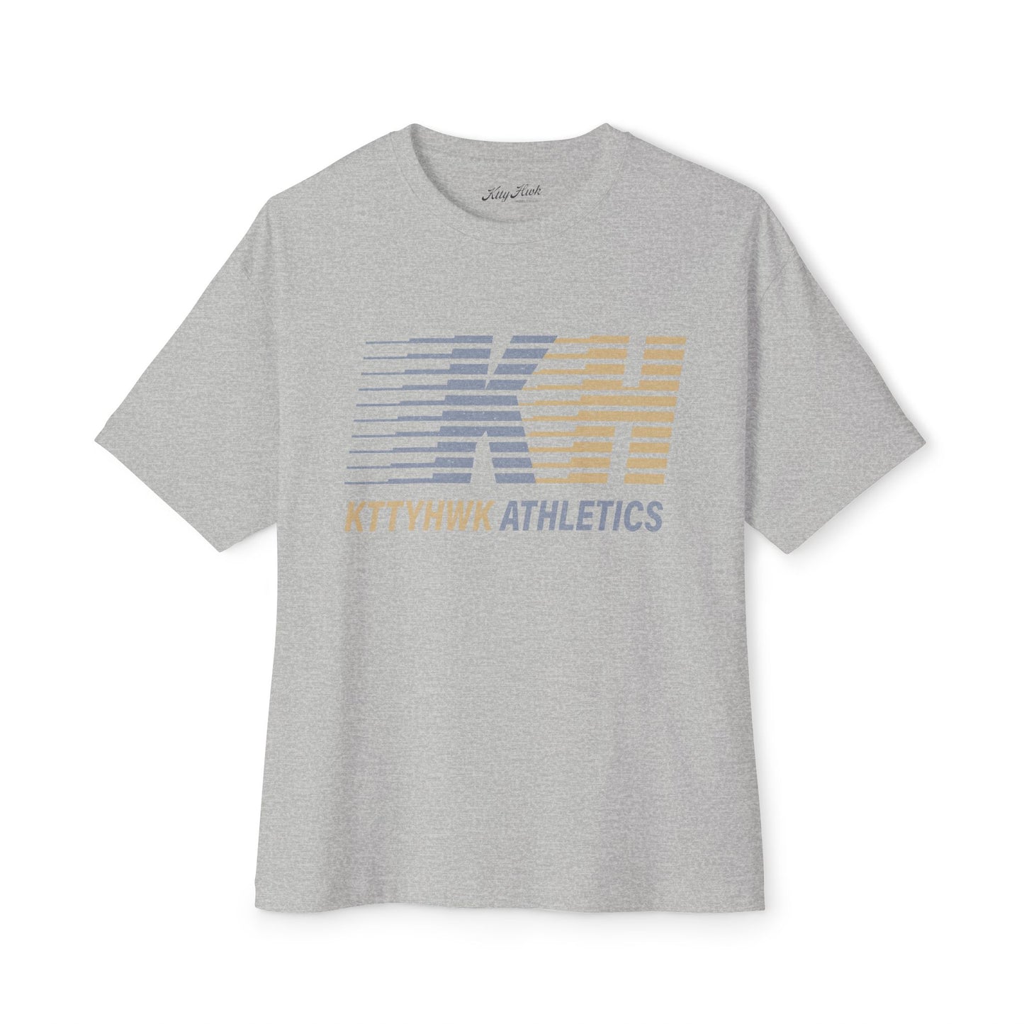 Boxy Tee — Subtle Gold Pegasus Graphic Oversized T‑Shirt