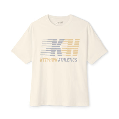 Boxy Tee — Subtle Gold Pegasus Graphic Oversized T‑Shirt