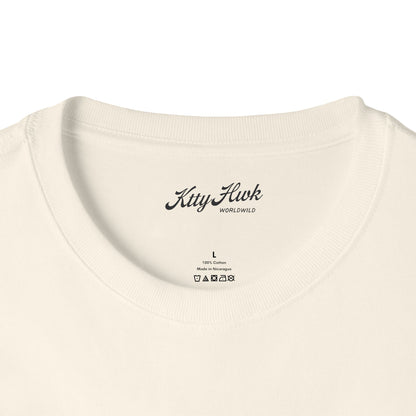 Boxy Tee — Subtle Gold Pegasus Graphic Oversized T‑Shirt