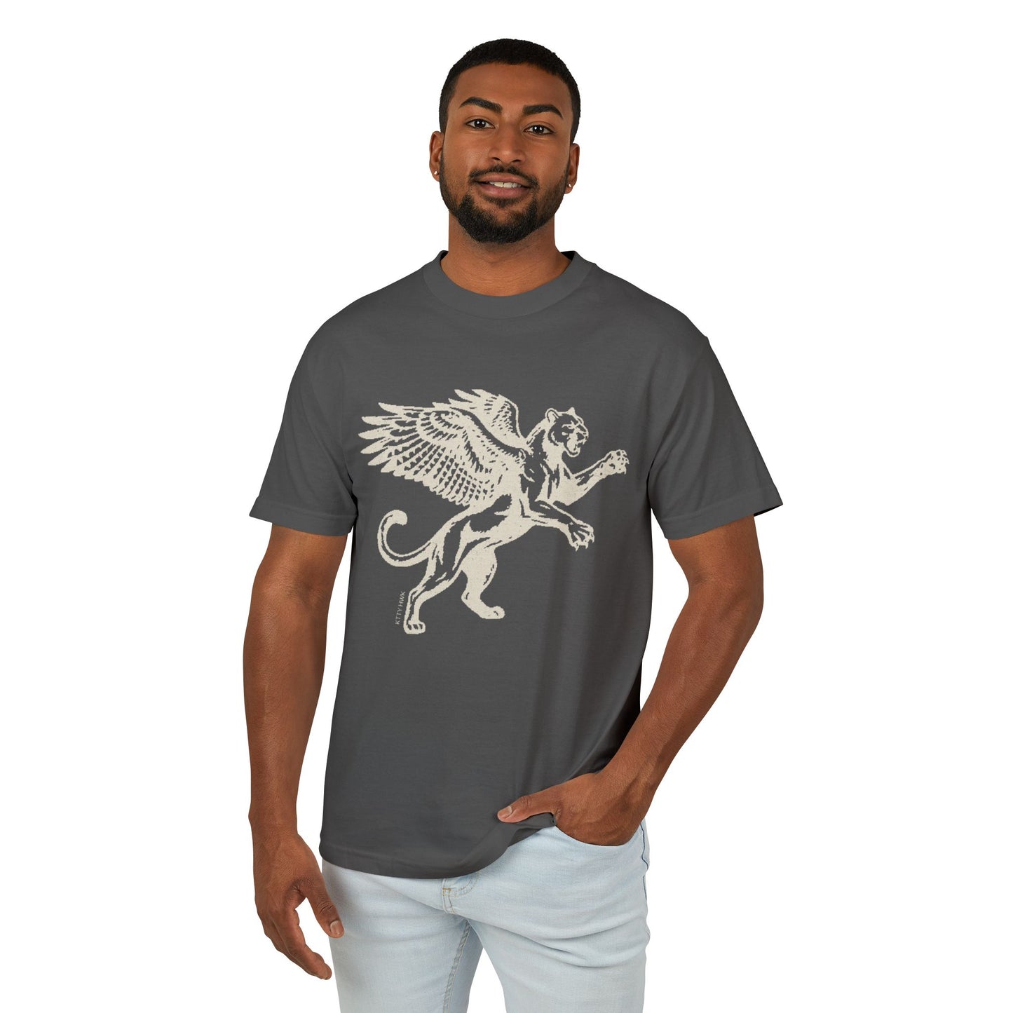 Vintage Pegasus Graphic Tee — Garment-Dyed Heavyweight Cotton