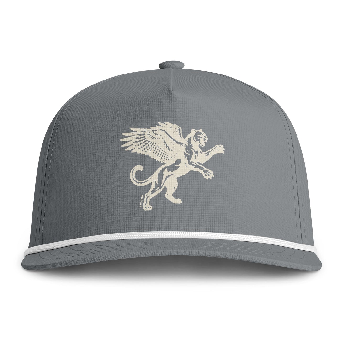 Sunwashed Rope Cap — Vintage Winged Lion Trucker Hat