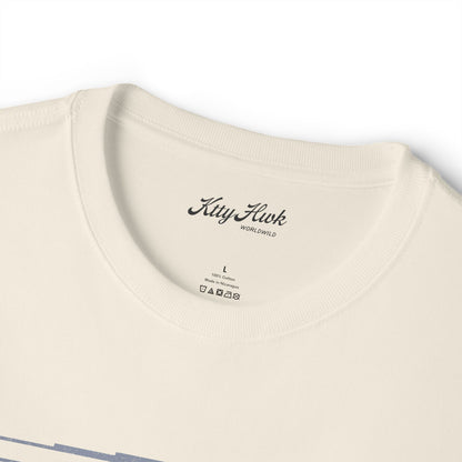 Boxy Tee — Subtle Gold Pegasus Graphic Oversized T‑Shirt